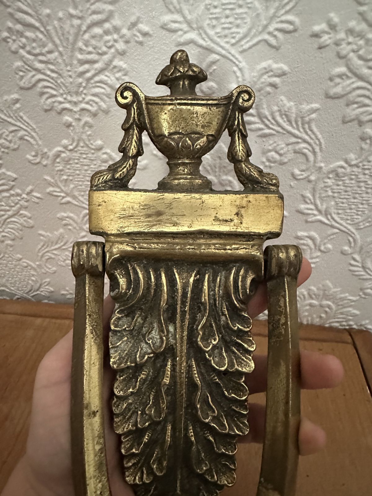 Antique 19th Century Brass Door Knocker photo 50.0
