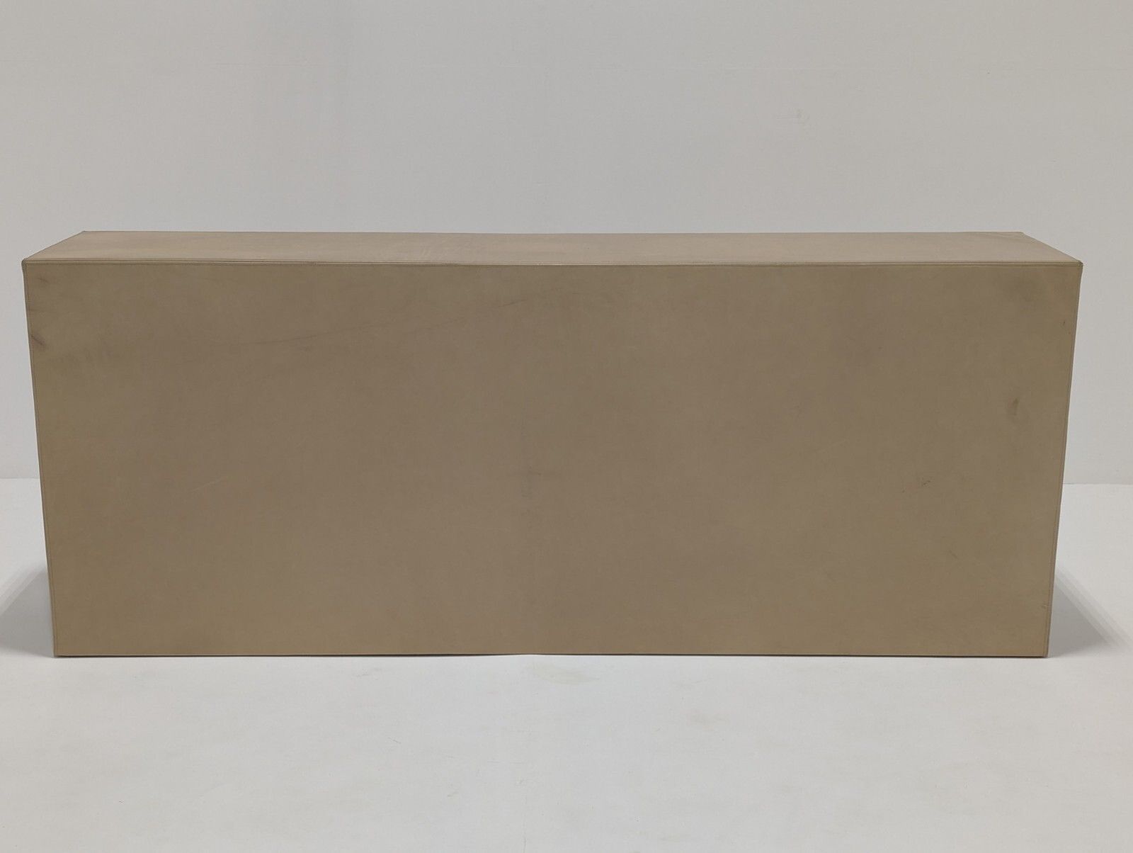 Luxury Designer Tv Unit Wall Divider Fair Condition Cream Leather Save £££ photo vinterior