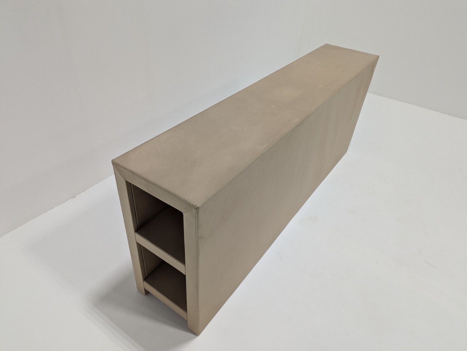 Luxury Designer Tv Unit Wall Divider Fair Condition Cream Leather Save £££ photo vintage