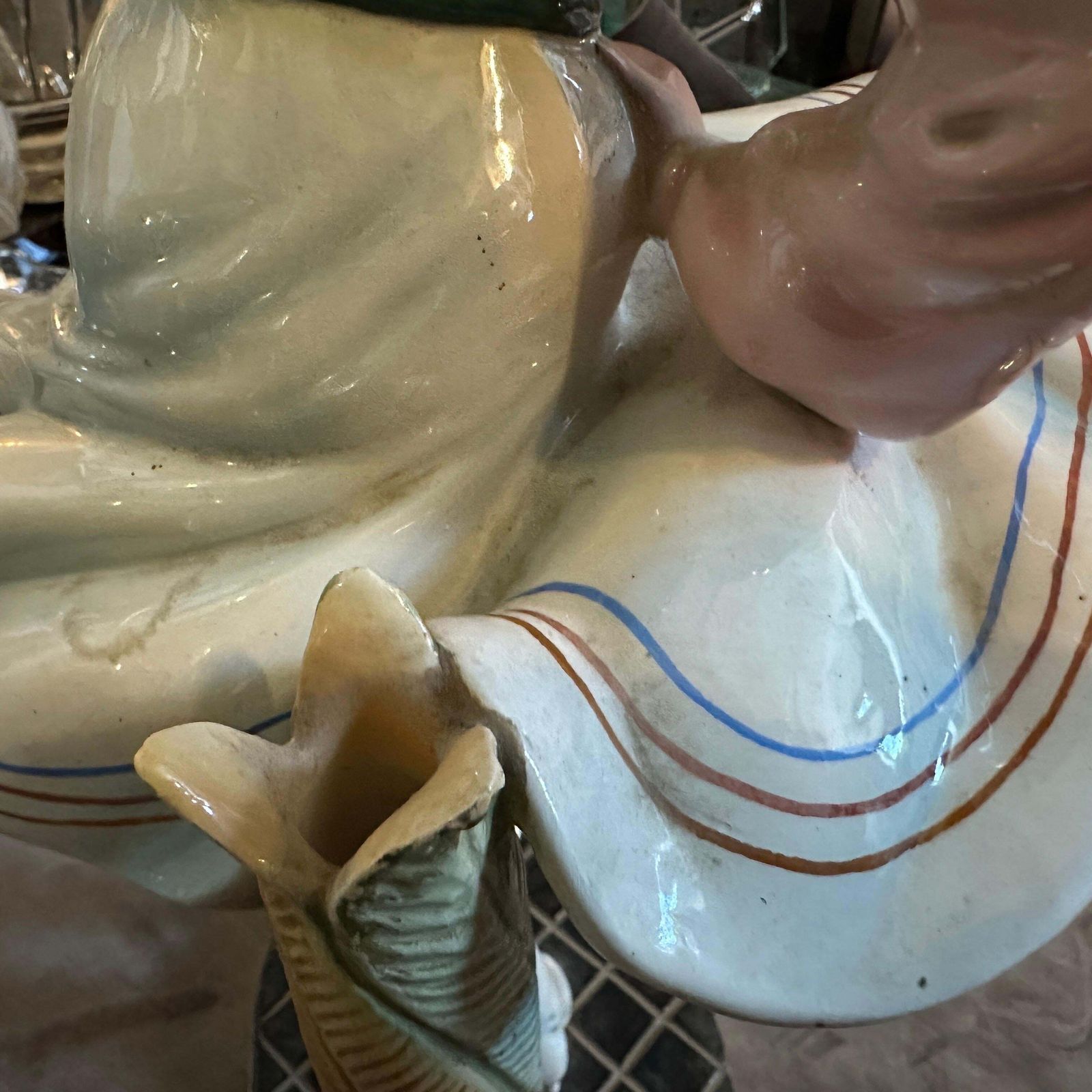 1950s Hand Painted Ceramic Figure Of A Dancer By Sandro Vacchetti photo vinterior