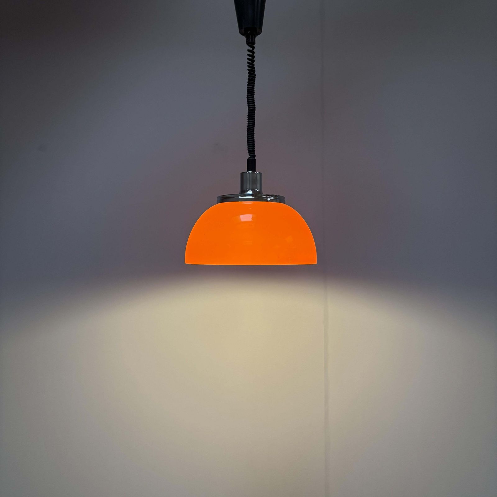 Mid Century Pendant By Meblo, Harvey Guzziny, 1970s, Italy photo vinterior