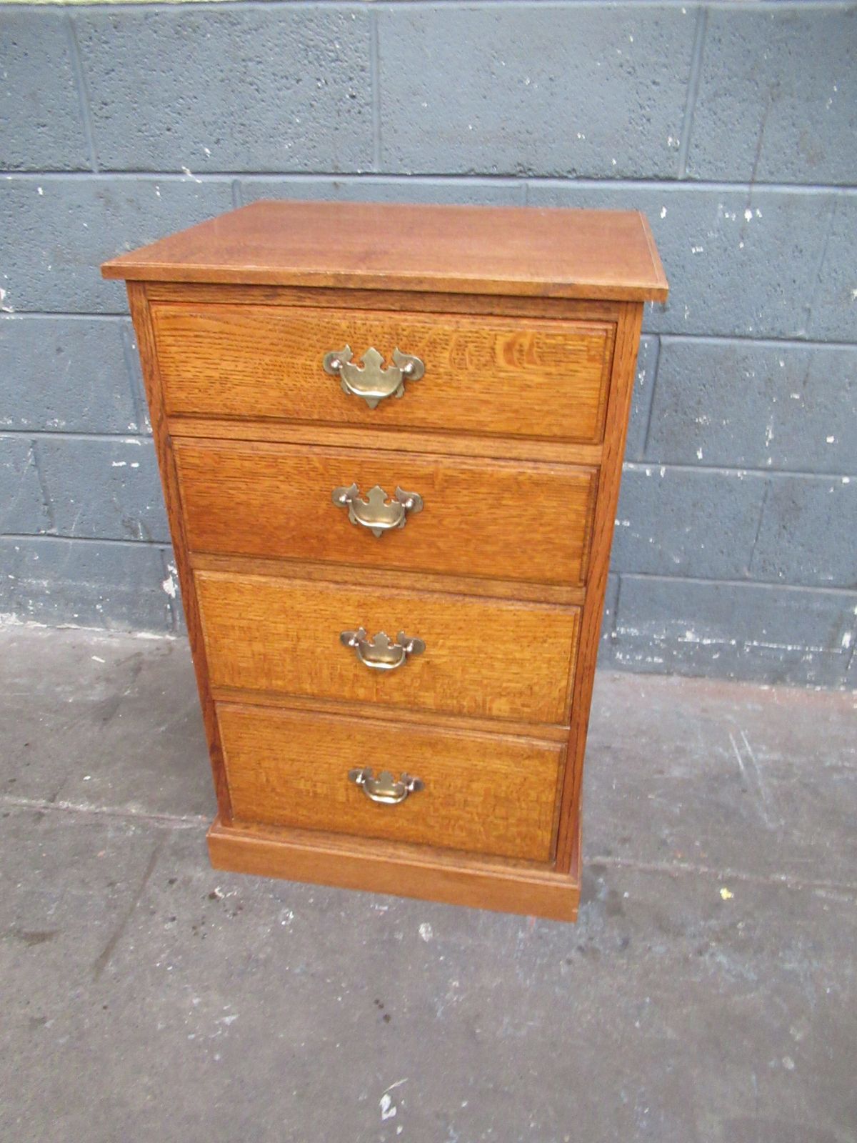 Oak Four Drawer Small  Chest Of Drawers photo furniture