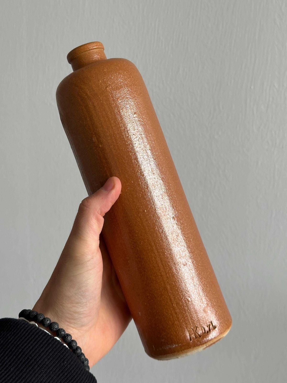 Set Of Old Stoneware Bottles, Brutalism Decoration, Minimalist Design, Creative Studio Interior, Retro Object, Wedding Decor photo buy