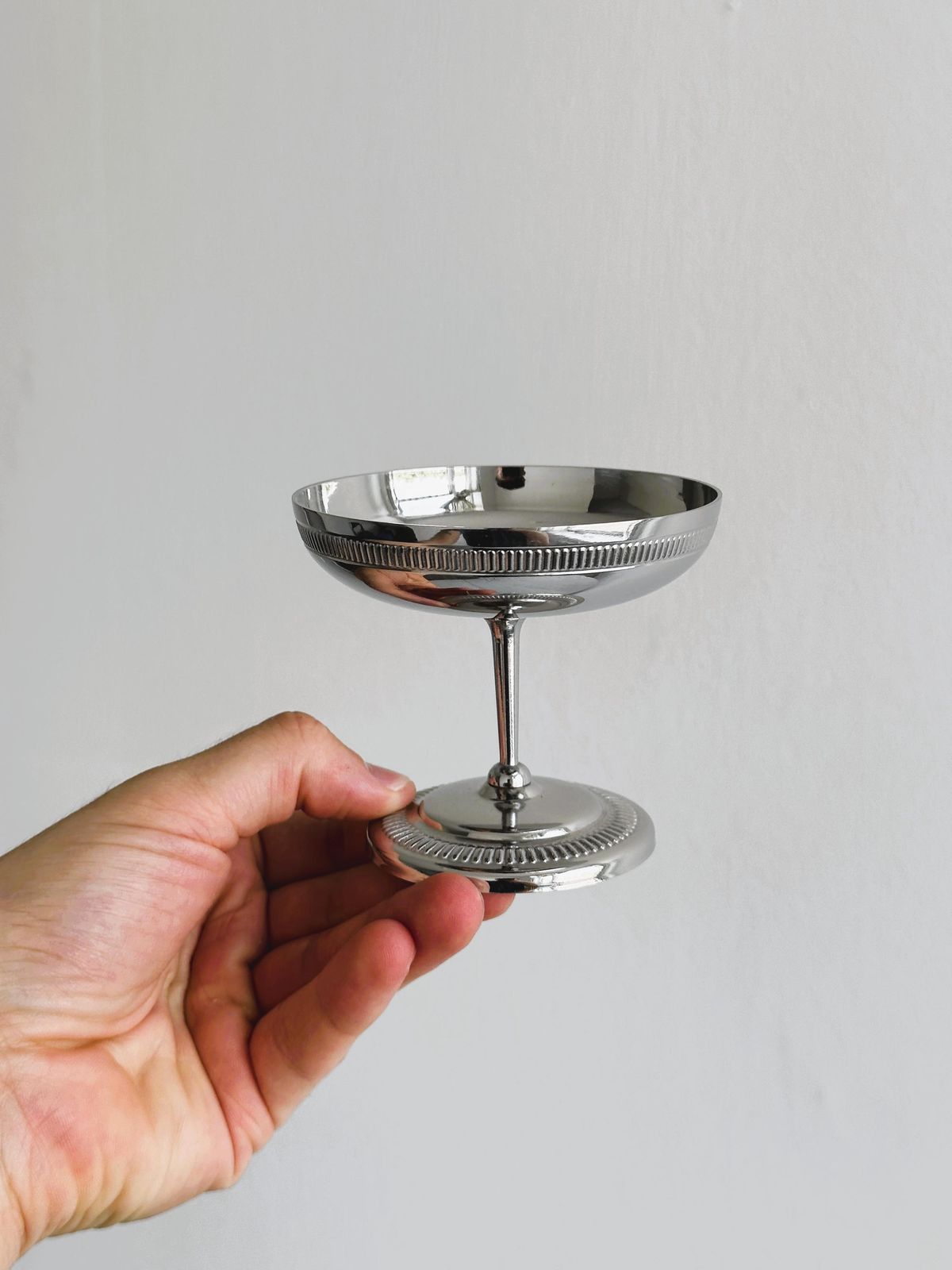 8 Or 6 Stainless Steel Bowls On Foot, Letang Remy Style, French Made, Metal Tableware, Stainless Steel Bowls, Dessert Service, Gift photo Home Decor