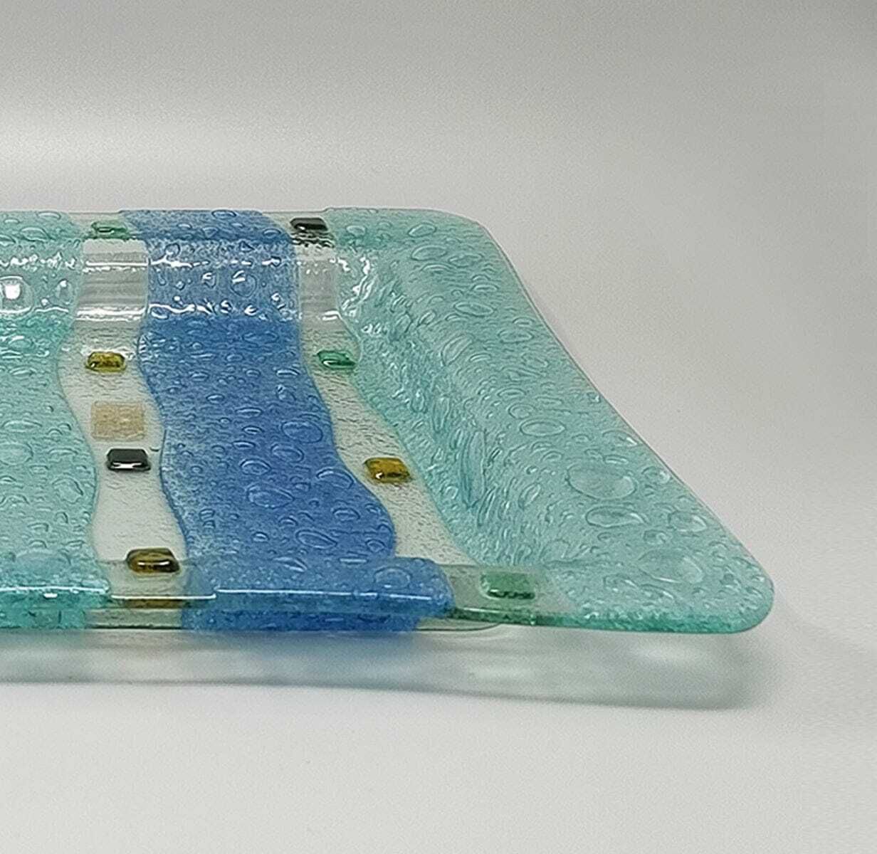 1970s Astonishing Tray By Albatros In Murano Glass. Made In Italy photo vintage