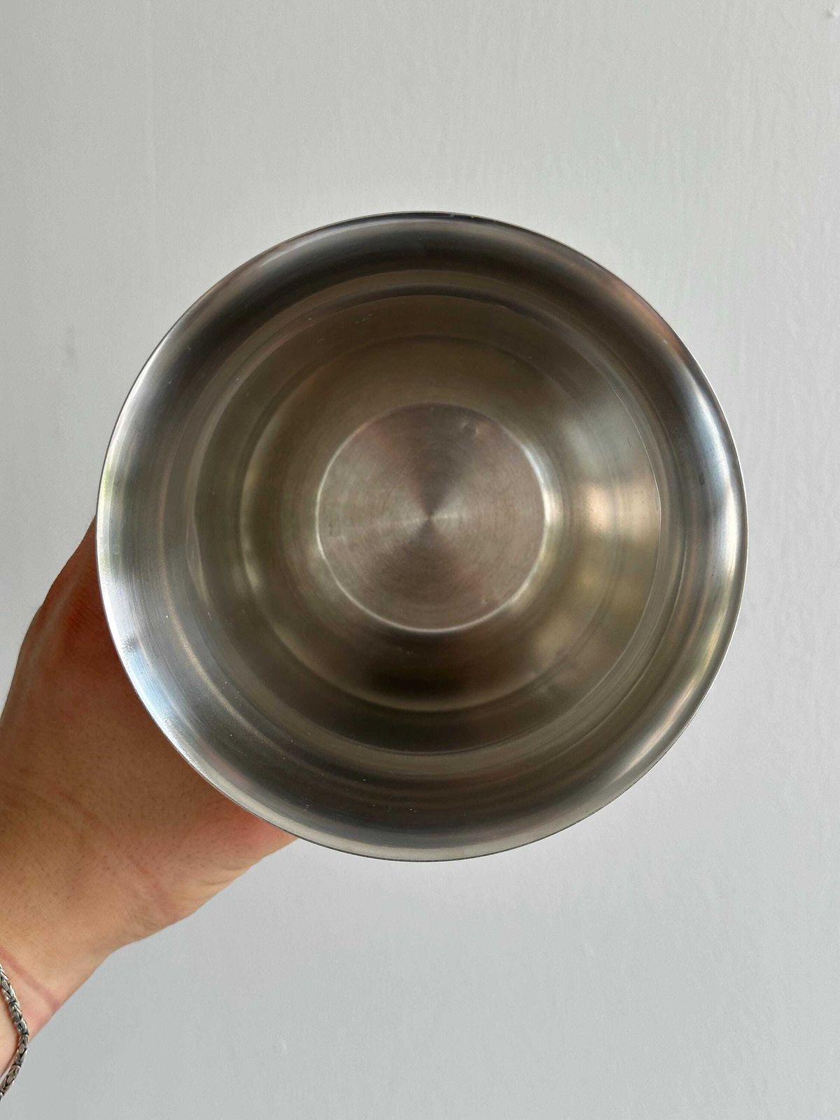 Vintage Silver Metal Ice Bucket, Small Chic Ice Bucket, Ring Handle, Retro Bar, Elegant Tableware, Aperitif Decoration photo buy