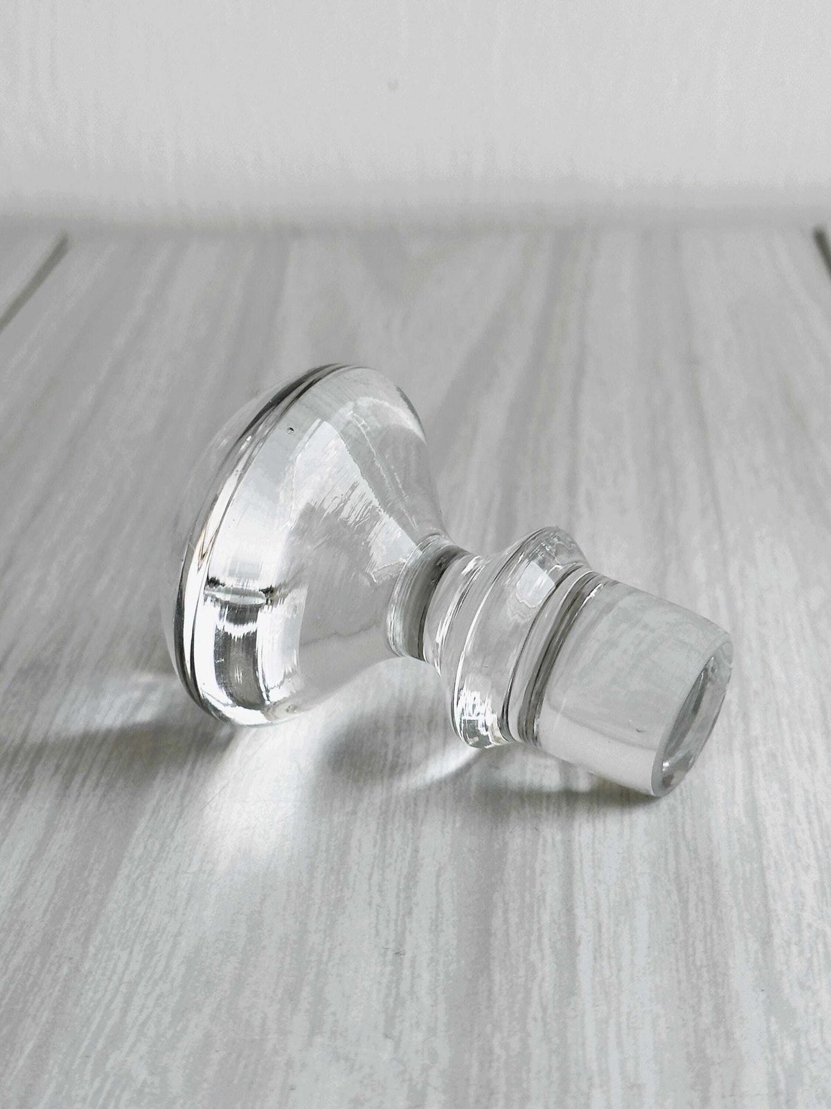 Mouth Blown Glass Carafe, Elegant Design, Unique Craft Piece, Refined Table Decoration, Decanter, Wine Carafe photo vintage