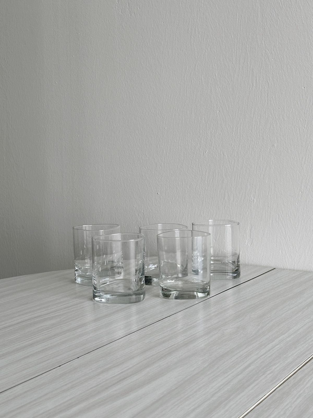 Set Of 5 Transparent Glass Whisky Glasses, Classic And Timeless Design, Perfect For Tasting, The Art Of Entertaining, Aperitif Gift