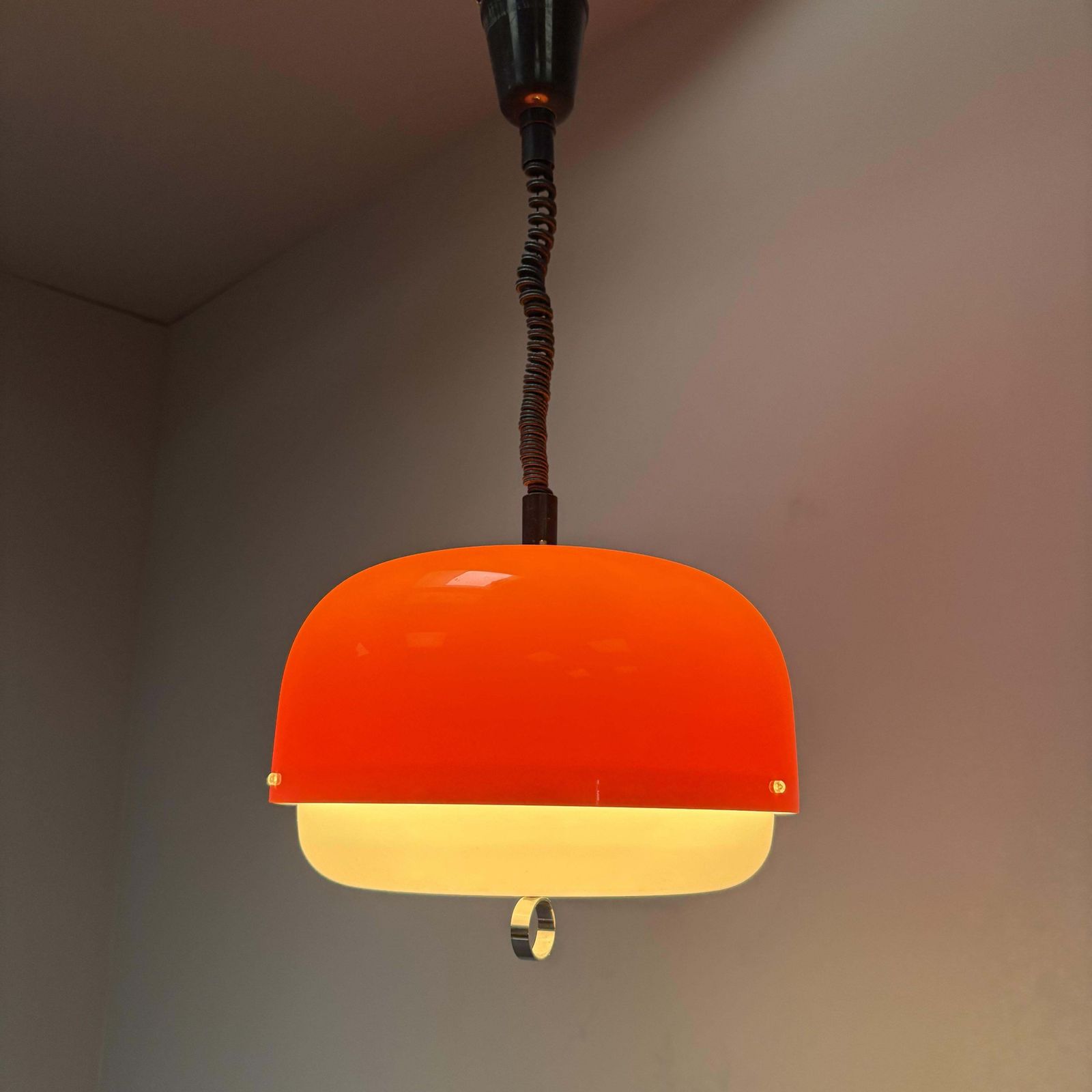 photo for sale Mid Century Pendant Medusa By Luigi Massoni For Guzzini, 1970s, Italy