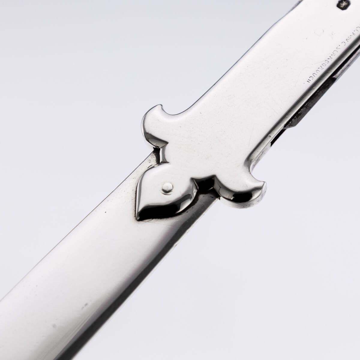 Antique 19th Century English Solid Silver Paperknife & Penknife Bookmark C.1868 photo buy