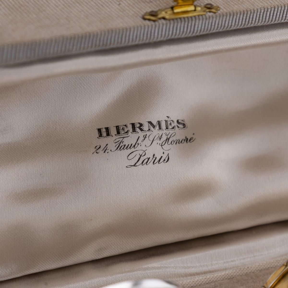 Mid 20th Century French Hermes Solid Silver Gilt Napkin Ring Set C.1960 photo vintage