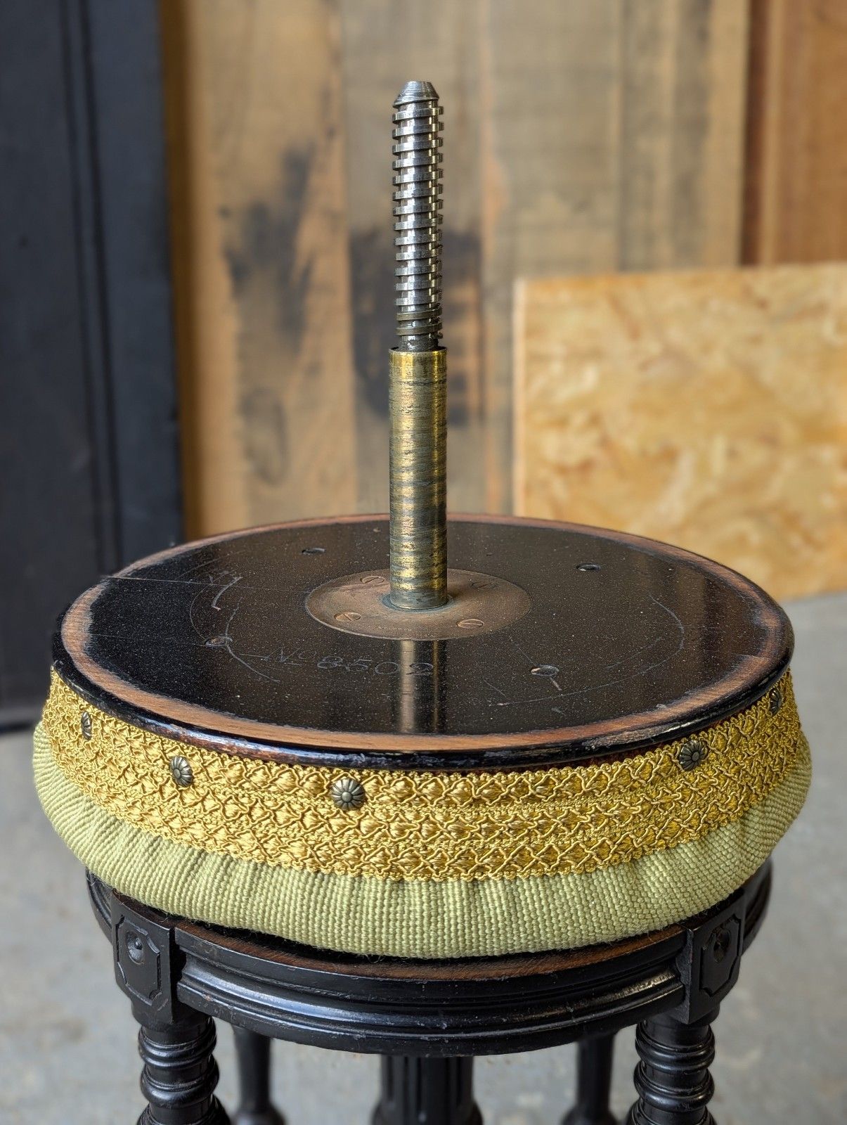 Antique Revolving Piano Stool Aesthetic Period Charles Wadman photo vinterior