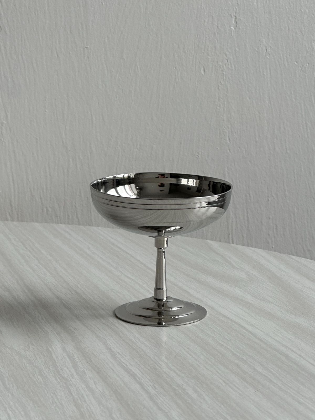 6 Letang Remy Silver Plated Metal Footed Bowls, Made In France, Metal Tableware, Stainless Steel Bowls, Dessert Set, Gift photo for sale