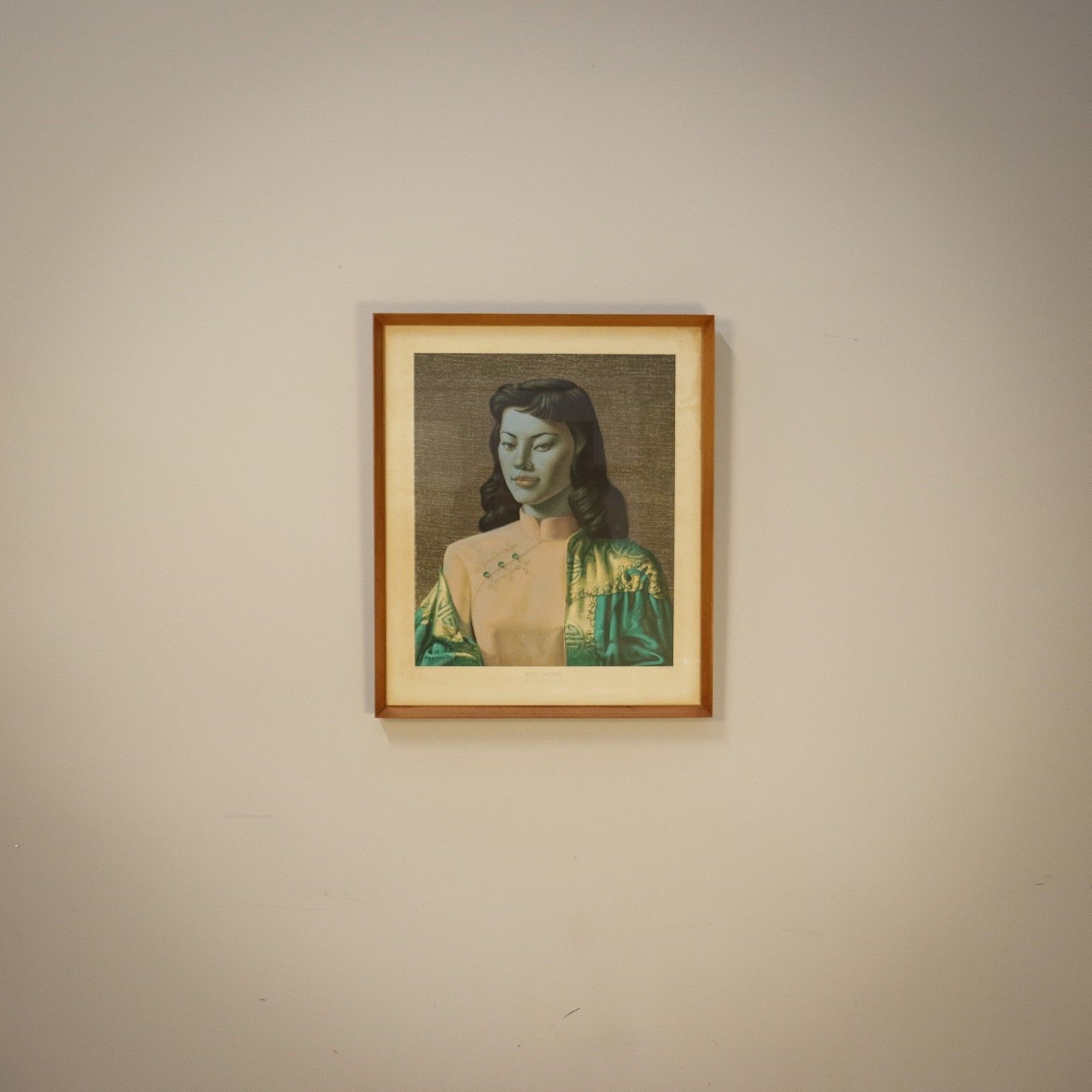 Miss Wong In Teak Frame 1970s Print By Tretchikoff photo buy