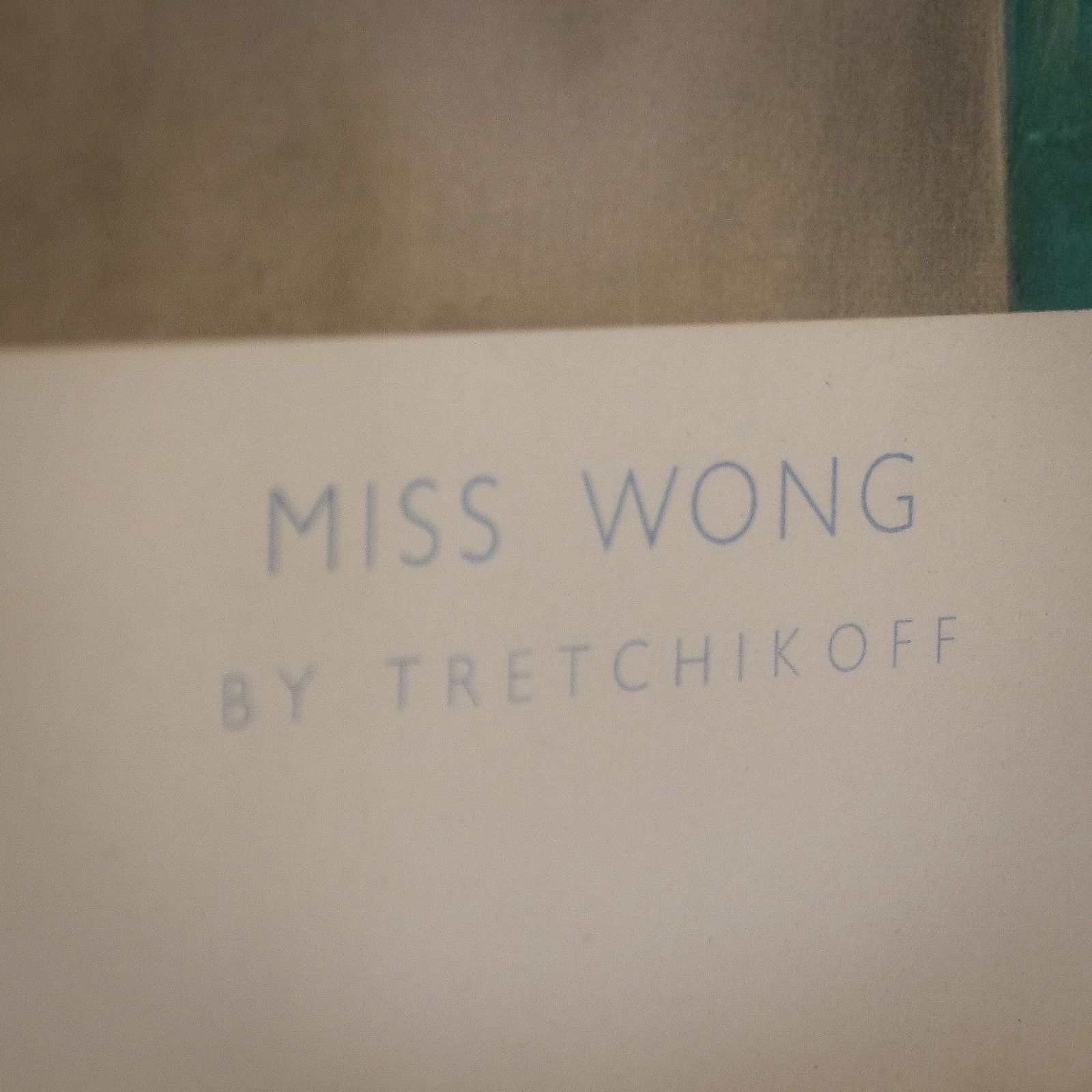 275.0 Miss Wong In Teak Frame 1970s Print By Tretchikoff photo