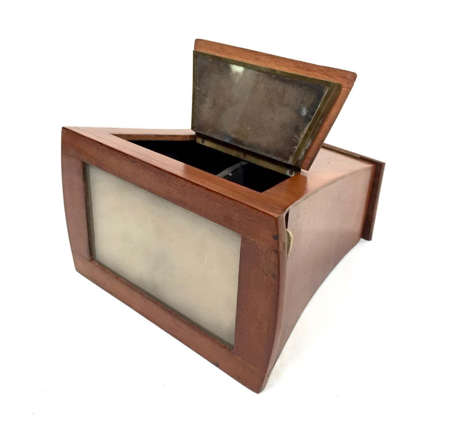 Antique French 1900s Handheld Tabletop Stereoviewer / Stereoscope For Cards photo Home Decor