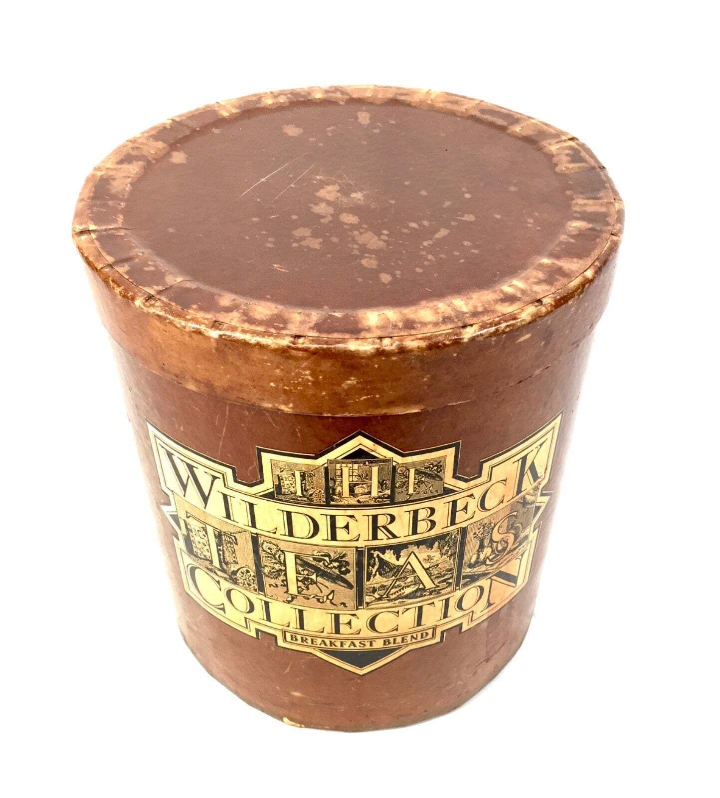 Antique Advertising Shop Cafe Display Wilderbeck Breakfast Tea Caddy Box C.1920 photo for sale