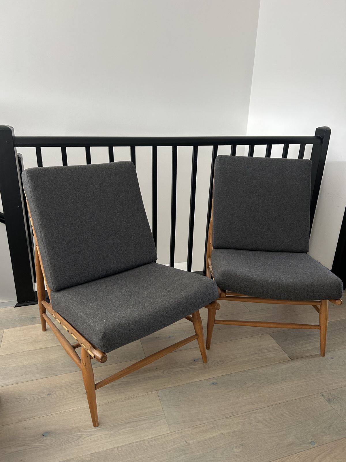 Pair Of Mid Century Ercol 427 Lounge Chairs (Original Vintage 1956)