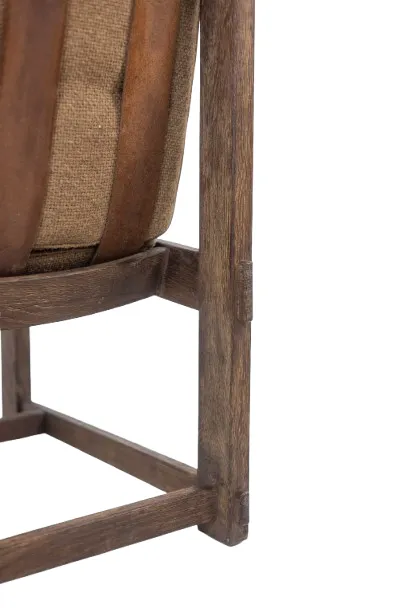 photo vinterior Pair Of Oak Fireside Chairs, Upholstered In Leather, 1960s