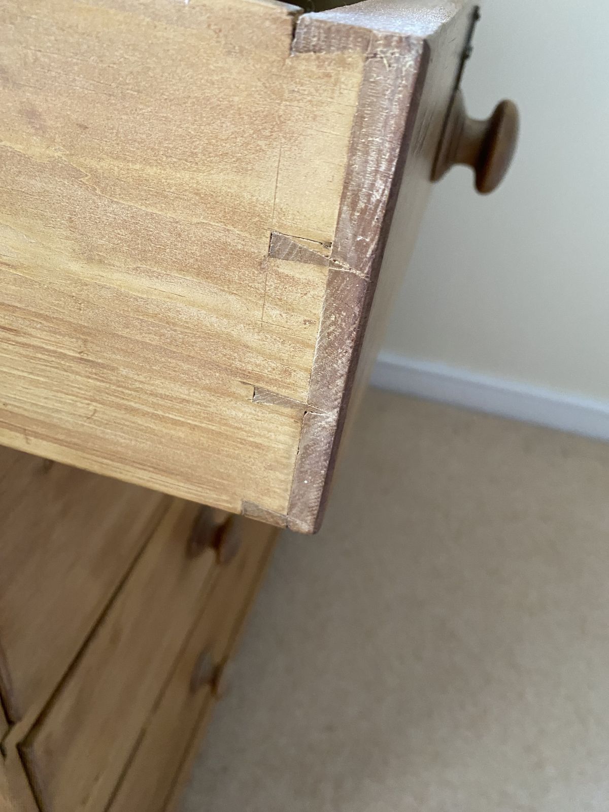 Large Antique Pine Chest Of Drawers photo vinterior