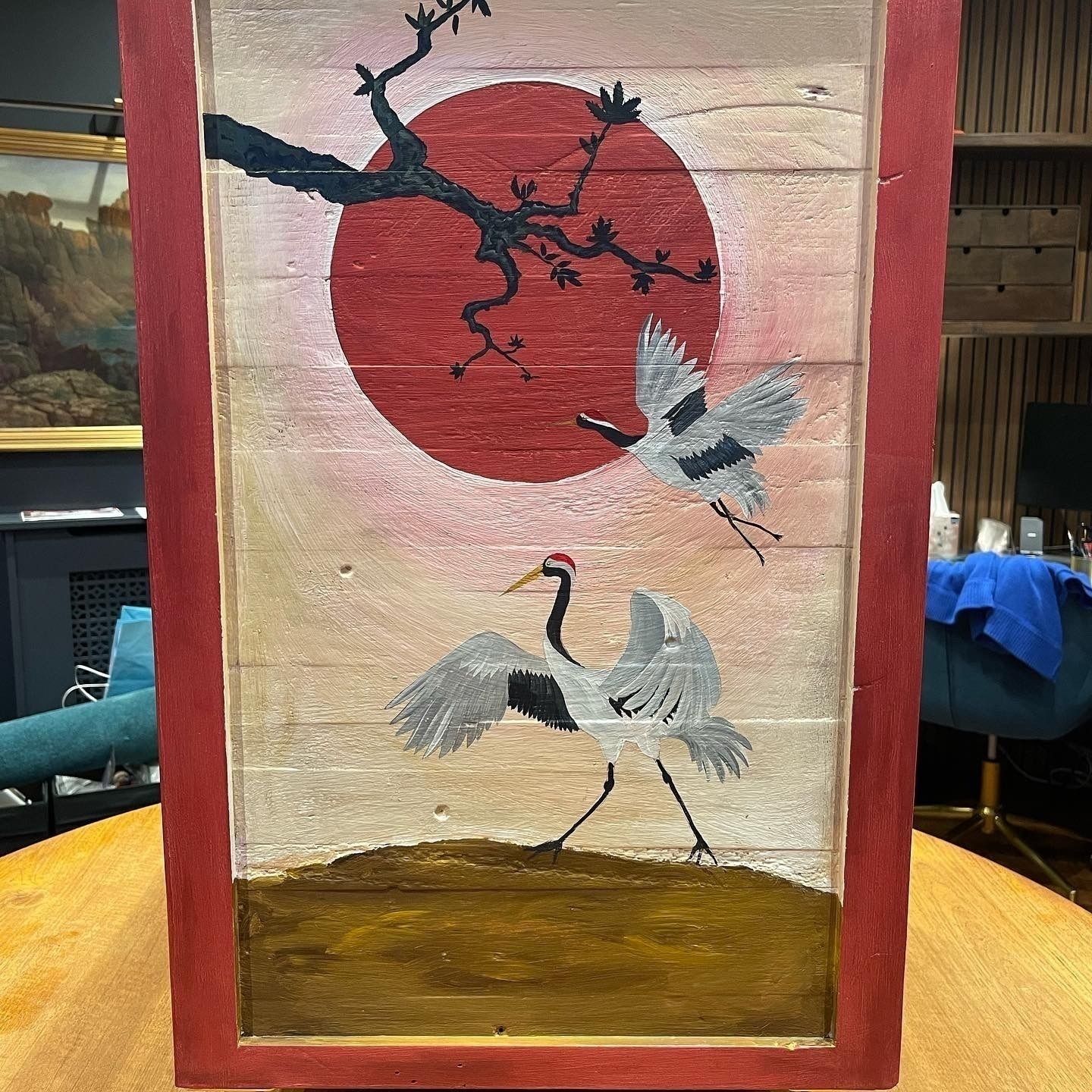 photo furniture Hand Painted Recycled Wooden 2 Drawer Filing Cabinet