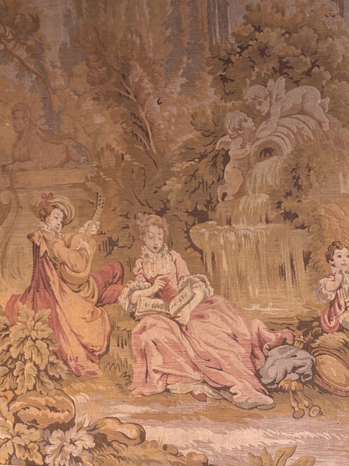 Very Large 18th Century Framed French Woven Tapestry(200 X 128 Cm) photo 895.0