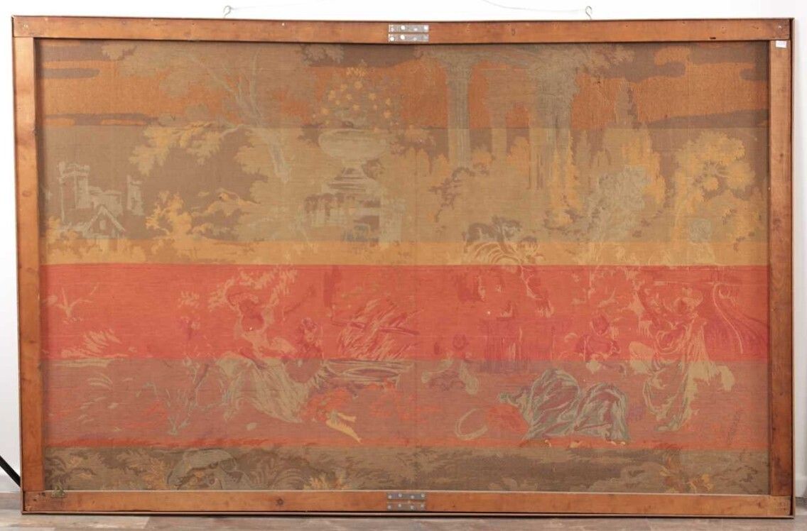 Very Large 18th Century Framed French Woven Tapestry(200 X 128 Cm) photo vinterior