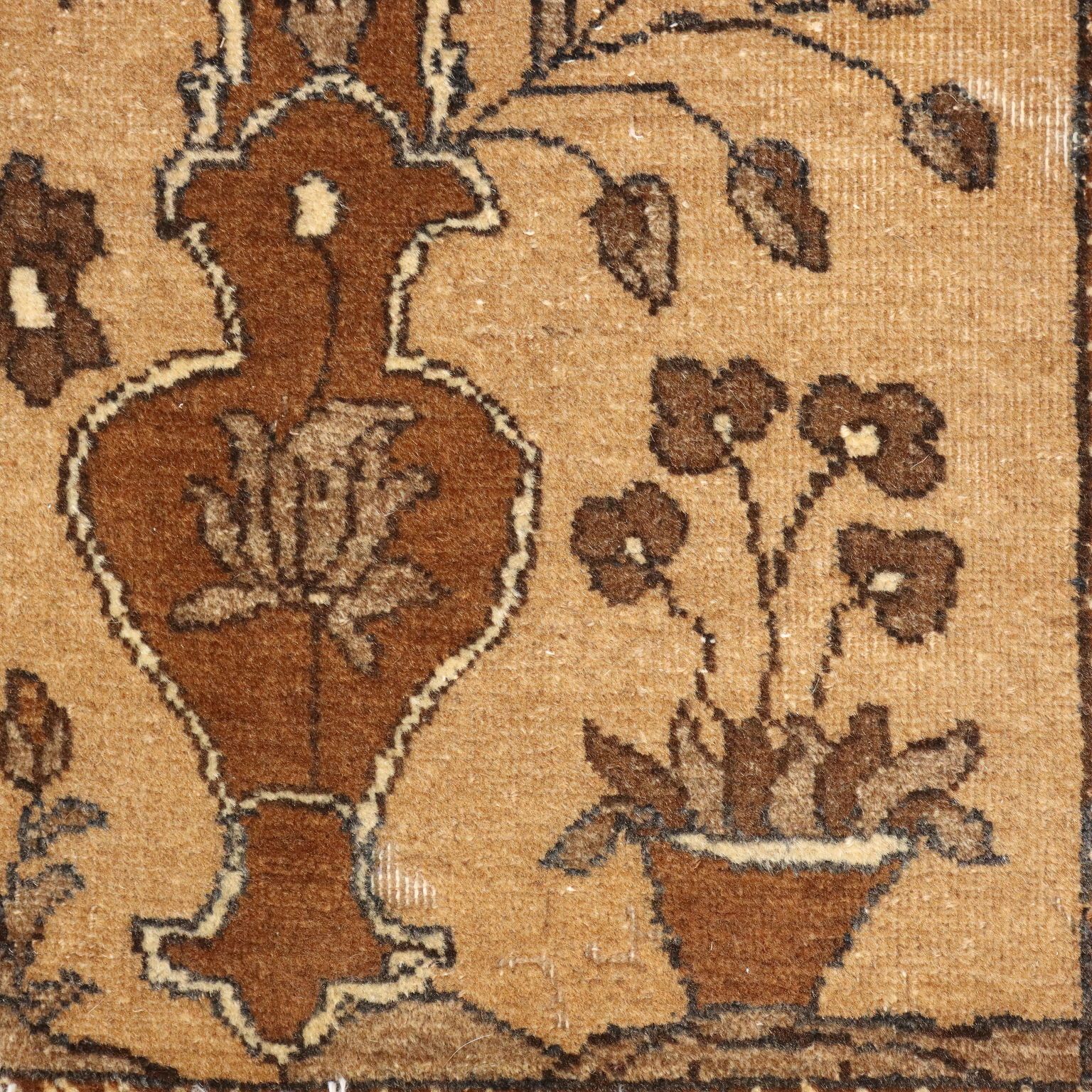 Antique Carpet Cotton Wool Heavy Knot Handmade 64 X 36 In photo buy