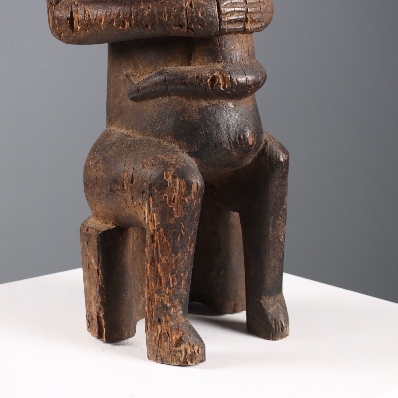 Wooden Bamana Sculpture Motherhood Mali Africa XX Century photo vinterior