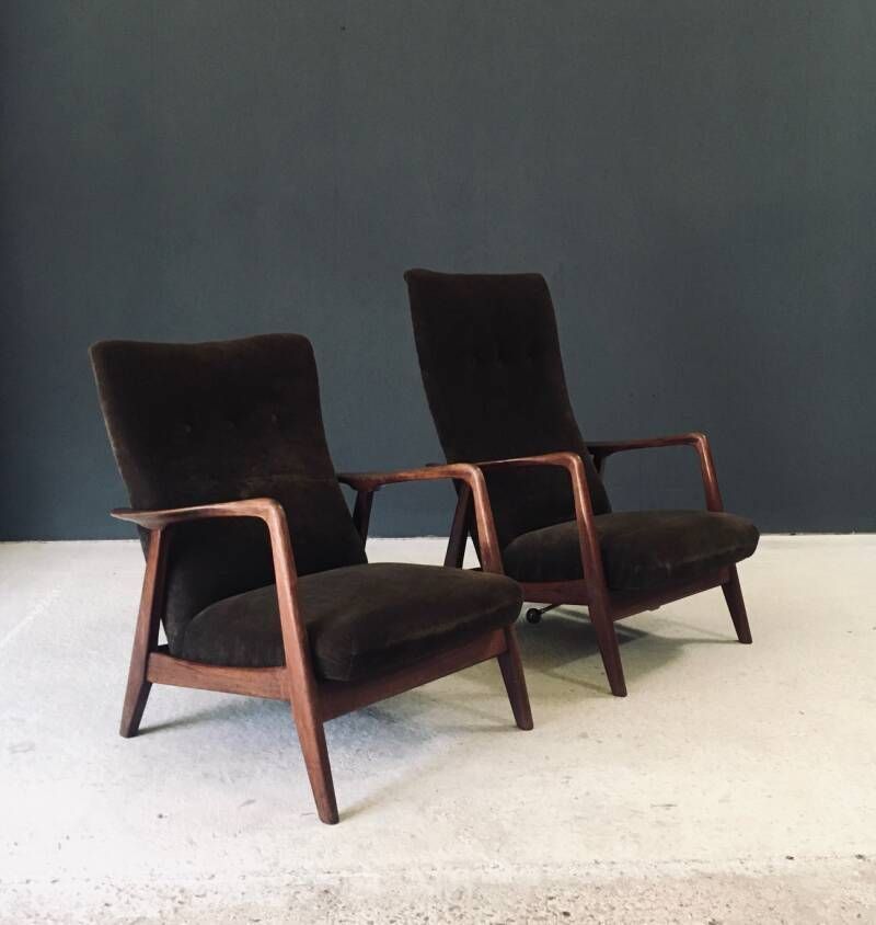 Rock Siësta Lounge Chair Set Van A. Relling En T. Bekken Voor Arnestad Bruk, Noorwegen 1957 photo Meubels