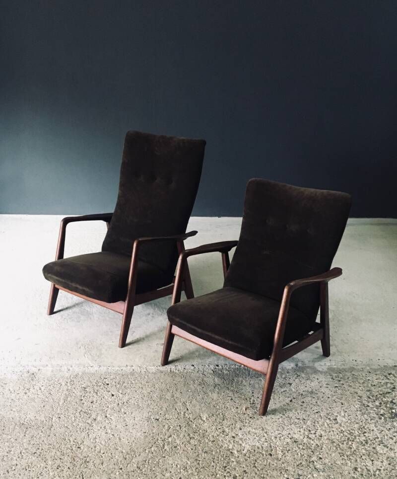 Rock Siësta Lounge Chair Set By A. Relling And T. Bekken For Arnestad Bruk, Norway 1957 photo vinterior