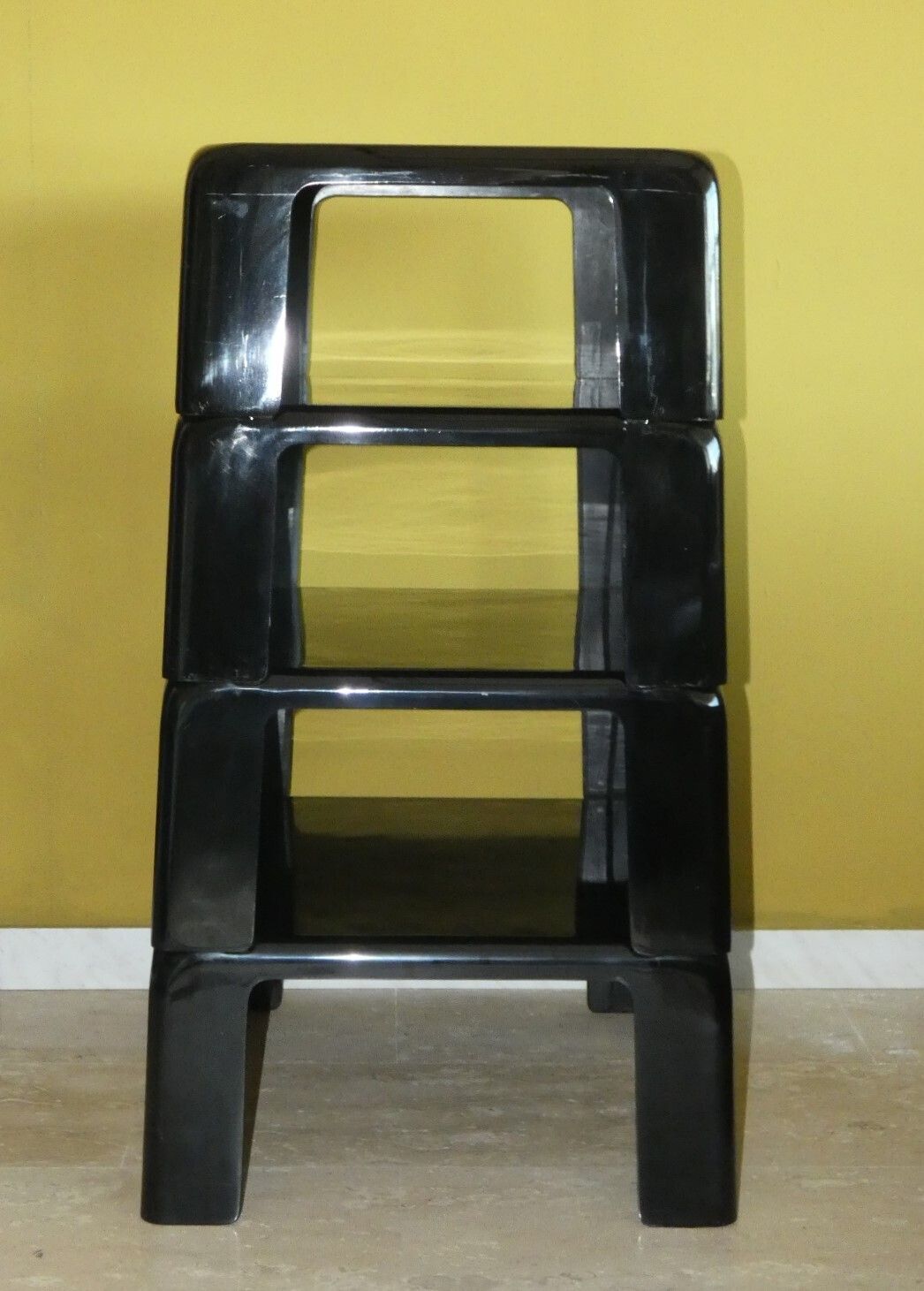 Furniture Set Of 4 "Quattro Gatti" Stackable Tables By Mario Bellini For C&B Italia, 1967 photo