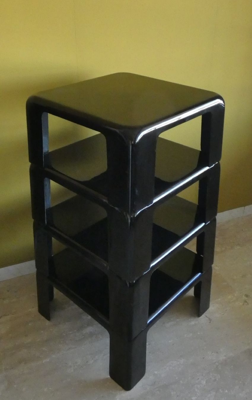 1475.0 Set Of 4 "Quattro Gatti" Stackable Tables By Mario Bellini For C&B Italia, 1967 photo