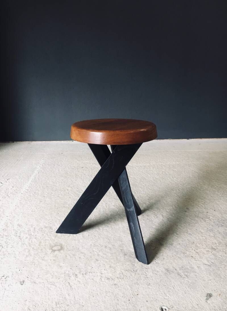 Modernistisch Design S31 Kruk Van Pierre Chapo, Jaren 1970, Frankrijk photo vinterior