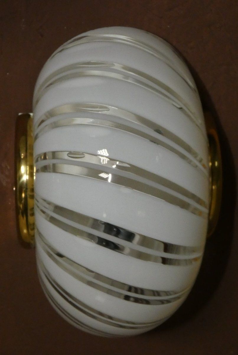 photo vinterior Murano Glass Wall Lights From F. Fabbian, Italy, 1980s, Set Of 3