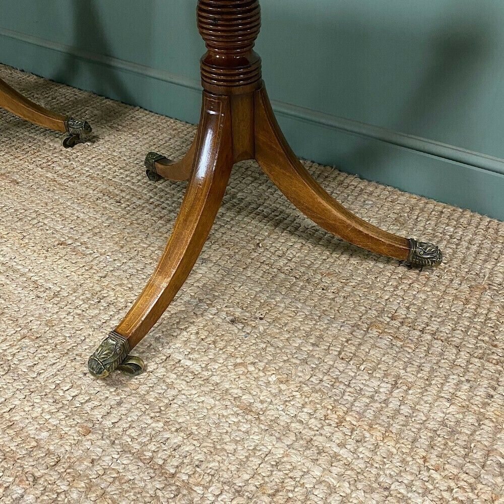 Antique Mahogany Pedestal Dining Table photo Furniture
