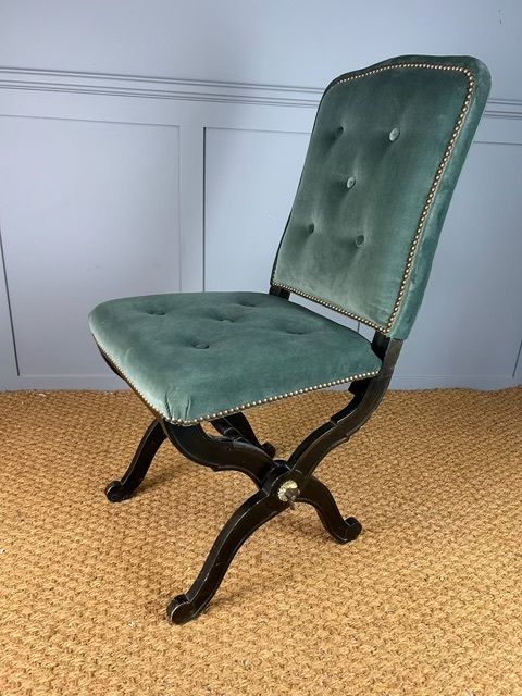 Velvet Upholstered Chair With Leather Back As Found In The Nomad London Hotel photo furniture