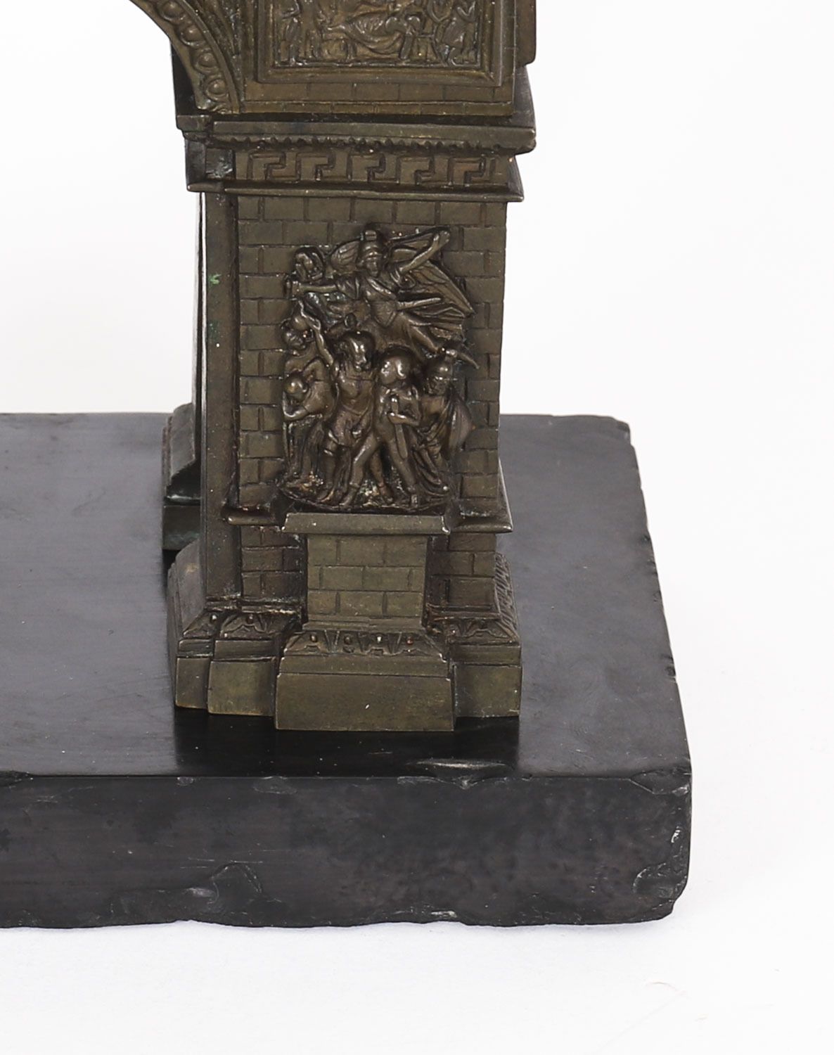 Antique French Bronze Grand Tour Model Of The Arc De Triomphe 19th C photo buy