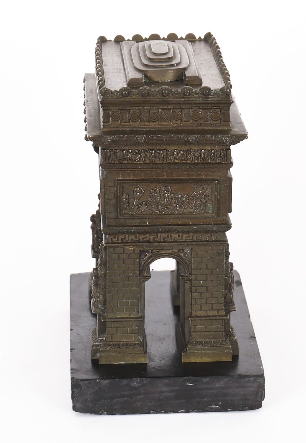 photo furniture Antique French Bronze Grand Tour Model Of The Arc De Triomphe 19th C