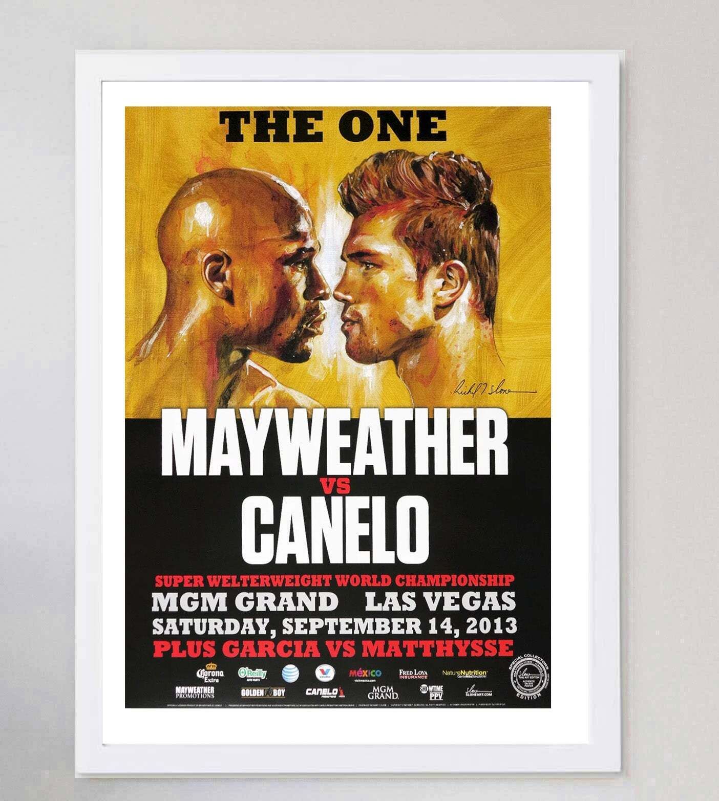 Mayweather Vs Canelo   The One Original Vintage Poster photo for sale