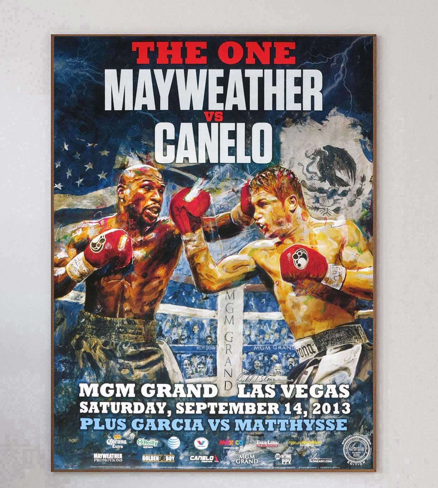 Mayweather Vs Canelo   The One Original Vintage Poster photo 289.0