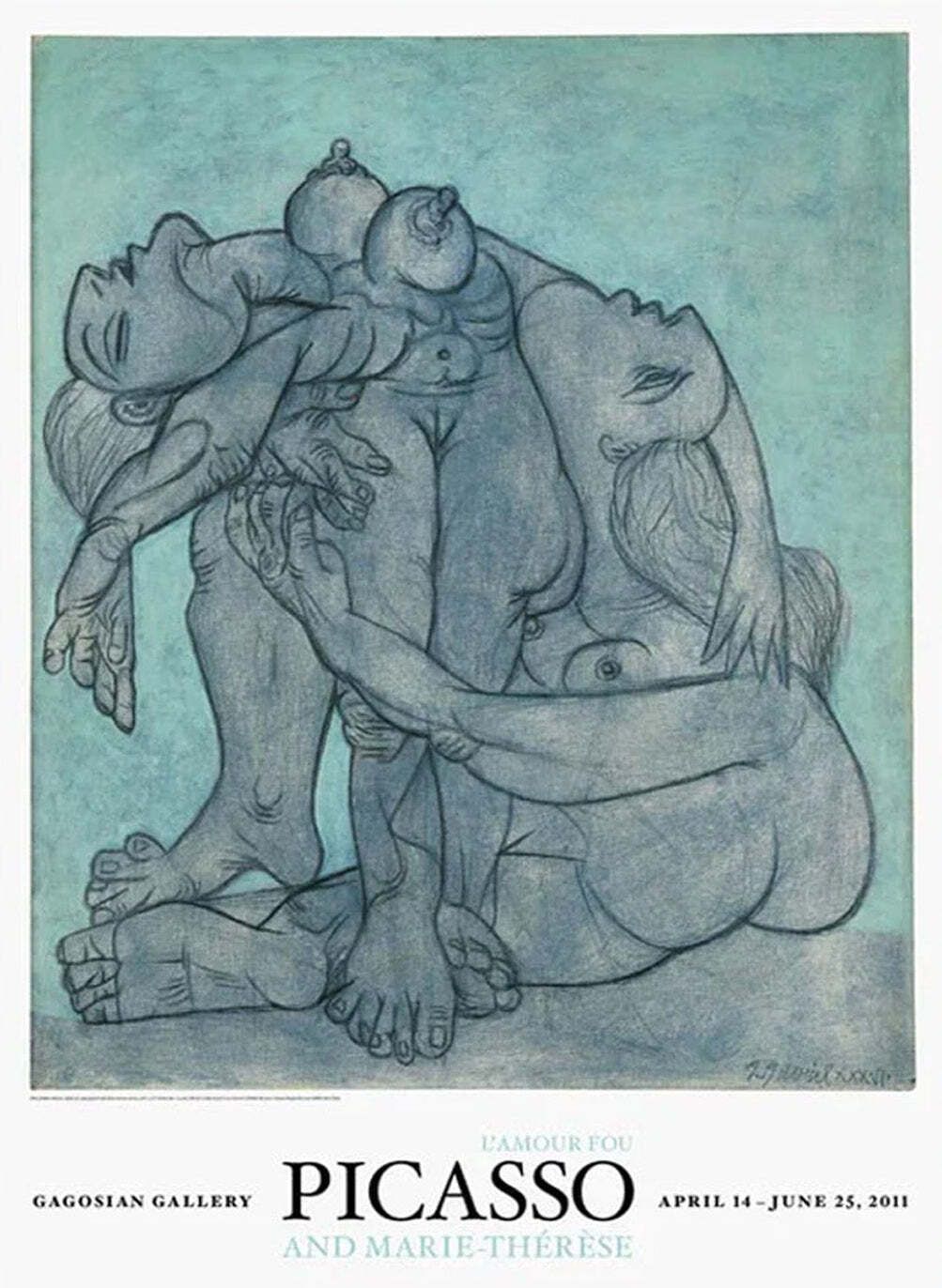Pablo Picasso   Gagosian Gallery New York Original Vintage Poster