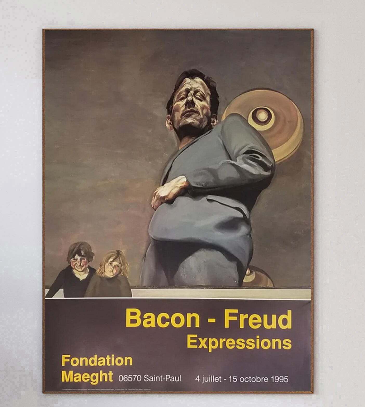 Francis Bacon & Lucian Freud   Galerie Maeght Original Vintage Poster photo 265.0