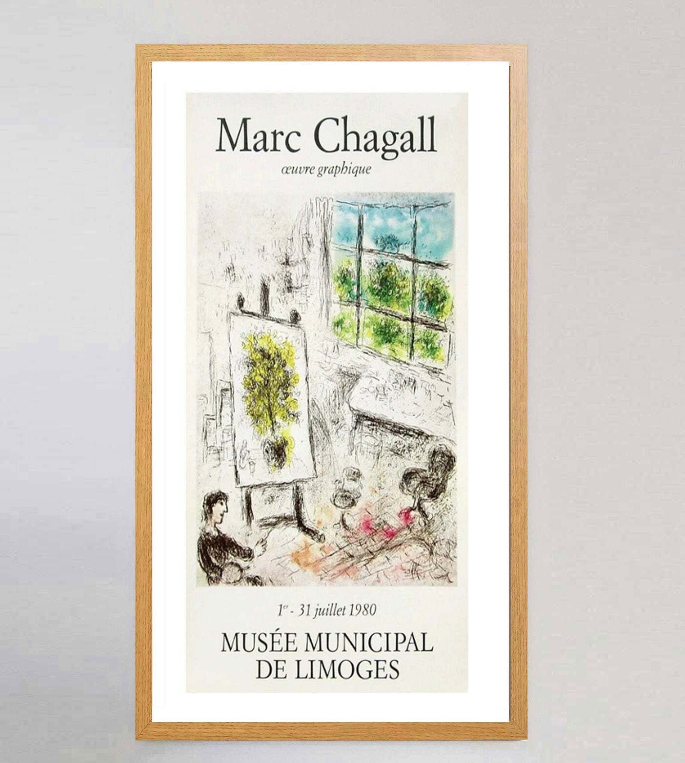 Marc Chagall   Musee De Limoges Original Vintage Poster photo Art