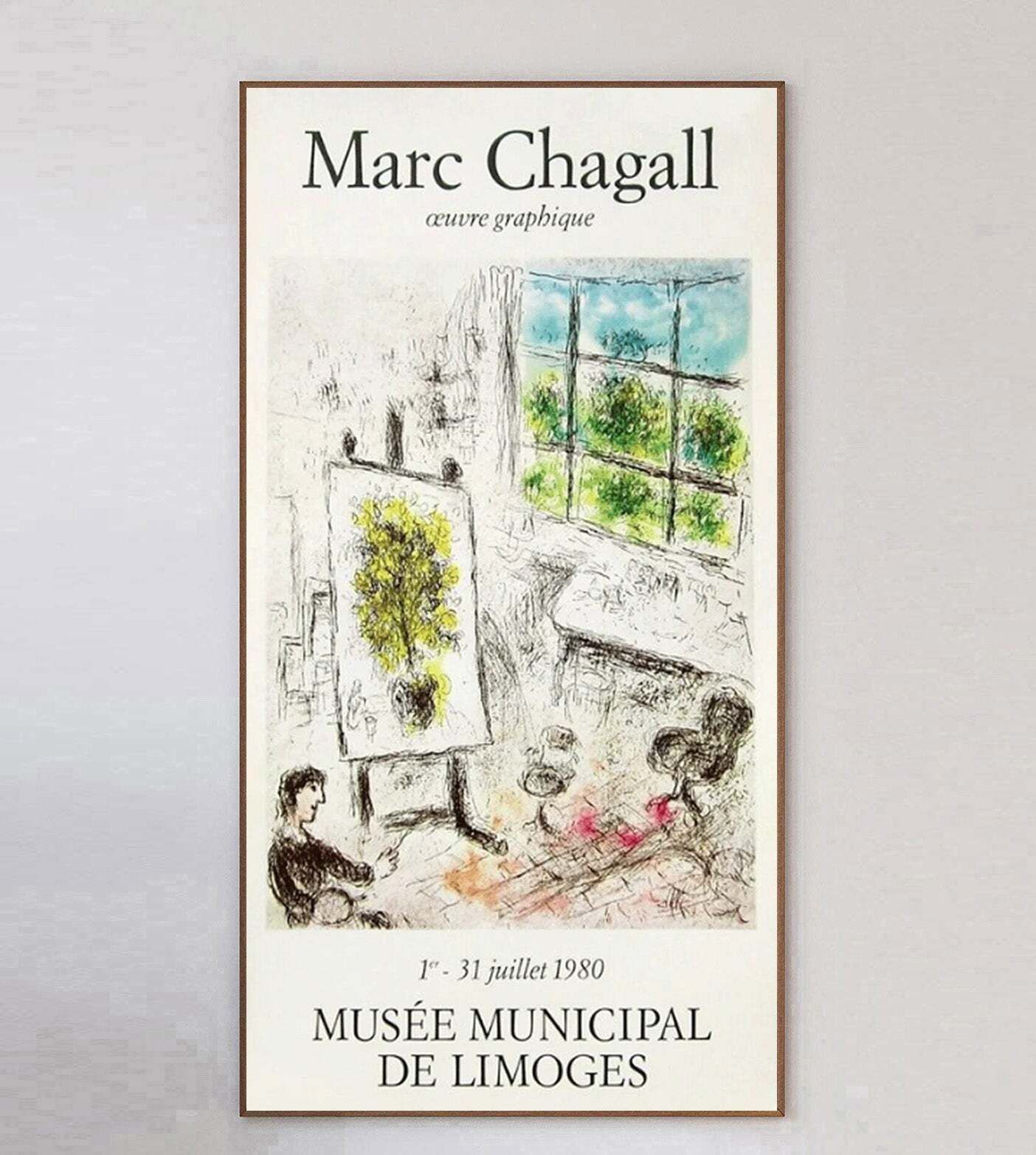 Marc Chagall   Musee De Limoges Original Vintage Poster photo 259.0