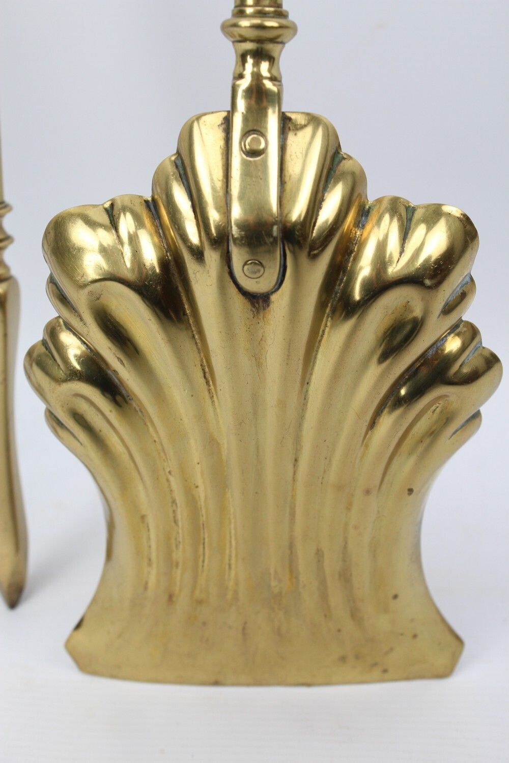photo furniture Set Large Victorian Brass Fire Tools