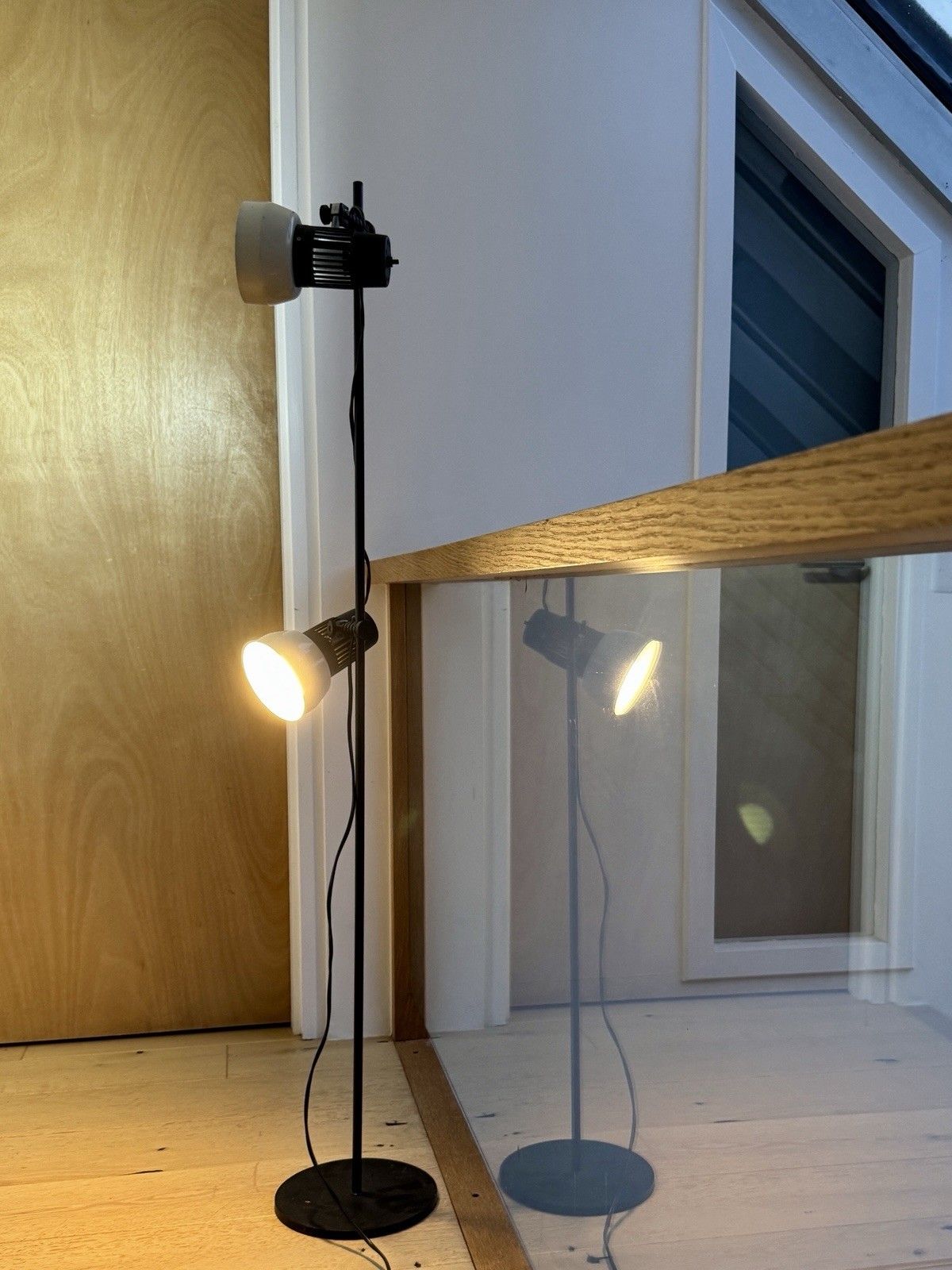 Vintage 1970s Prova Twin Spotlight Floor Lamp Made In Denmark photo for sale