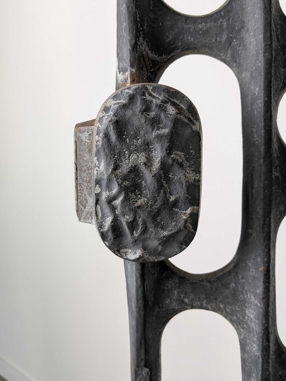Panel De Puerta Brutalista De Aluminio Fundido, Años 60, Estilo Paul Evans photo Home Fixtures