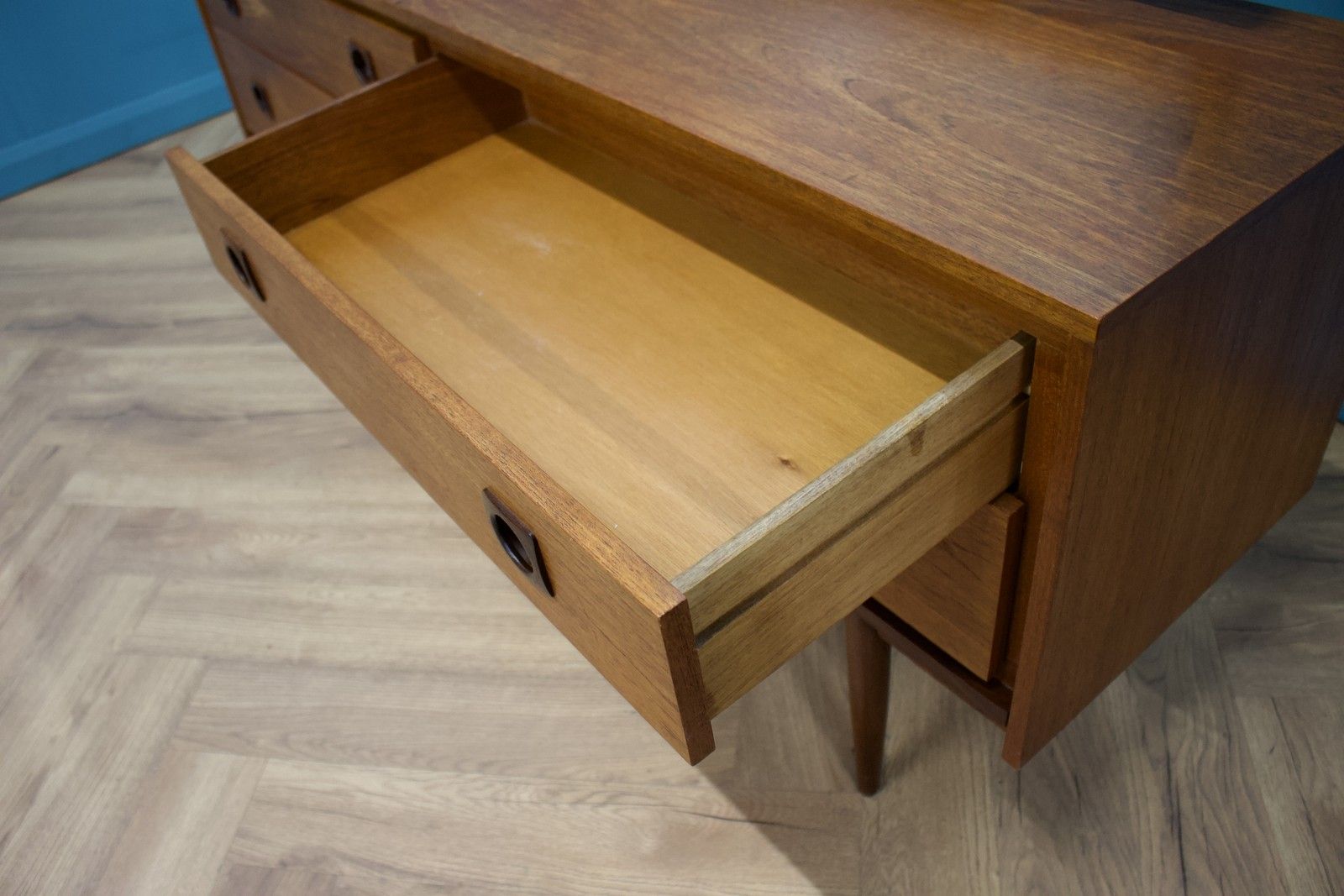 Mid Century Teak Dressing Table Chest From Wrighton, 1960s #1578 photo vinterior