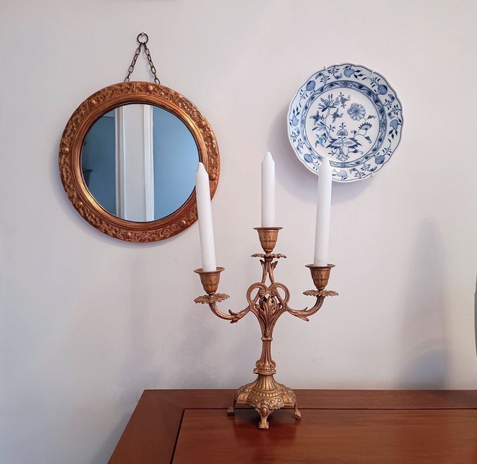 Art Nouveau Candle Holder In Bell Epoque Style photo vinterior